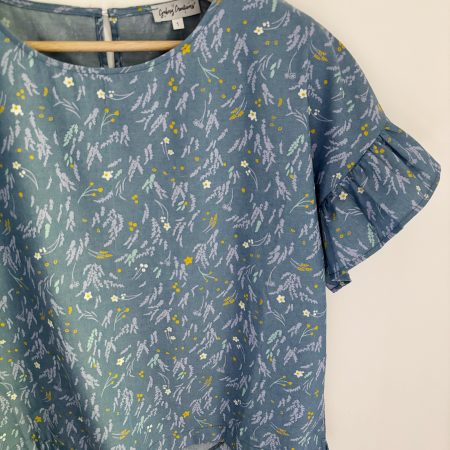 La Blusa denim over frappa