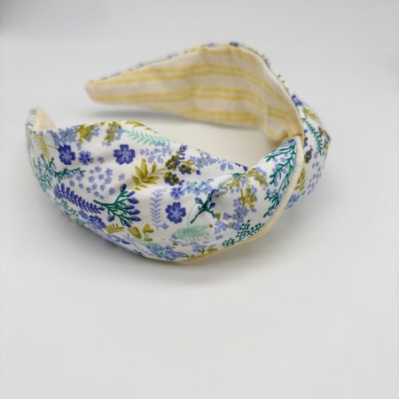 Cerchietto twist fiori viola
