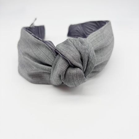 Cerchietto gray basic nodo