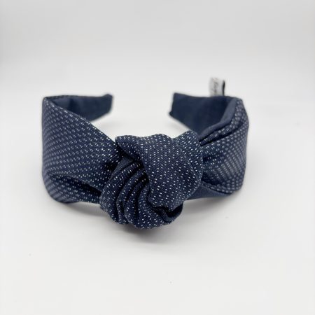 Cerchietto blu basic nodo