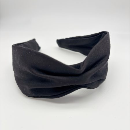 Cerchietto total black a farfalla