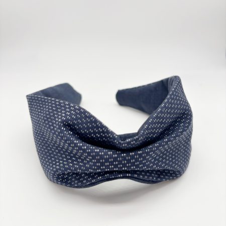 Cerchietto blu basic a farfalla