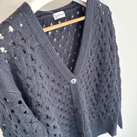 Cardigan in Cotone Blu