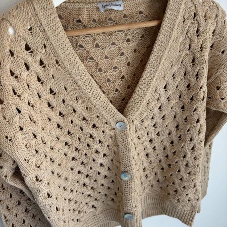 Cardigan in Cotone Beige