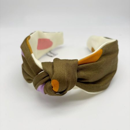 Cerchietto nodo Pop Dots dark