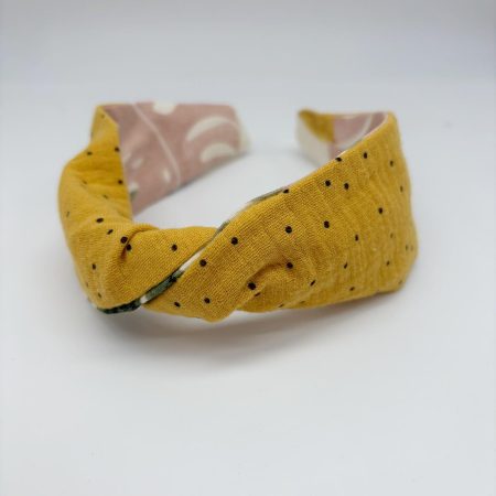 Cerchietto twist mussola flower