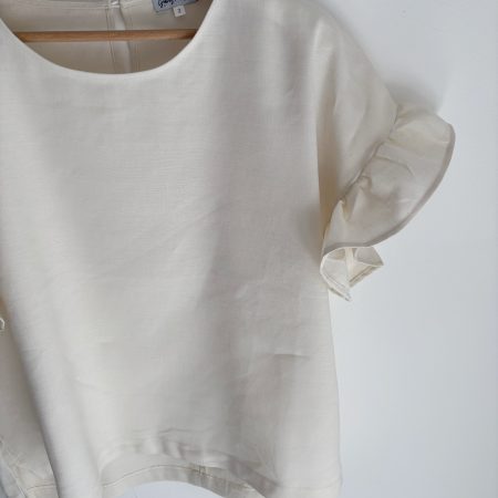 La Blusa crema over frappa