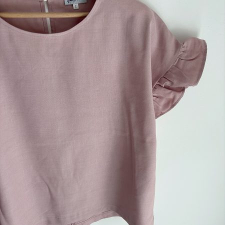 La Blusa rosa antico over frappa