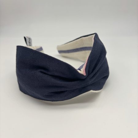 Cerchietto blu arlecchino farfalla